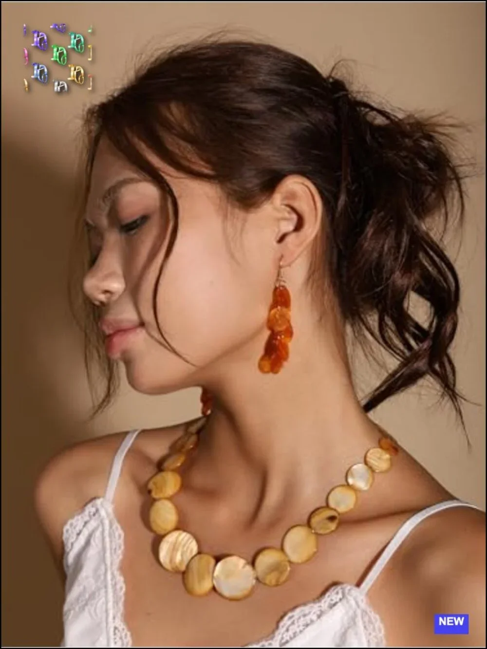 Statement Disc Circle Dangle Earrings with Zinc Metal
